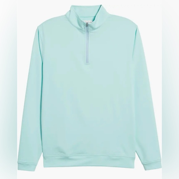 Peter Millar men’s Perth Mélange Performance Quarter Zip Sweatshirt large - Picture 5 of 10
